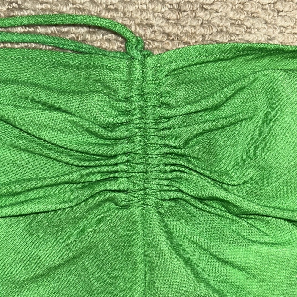 ZARA green tie halter top - Picture 4 of 4
